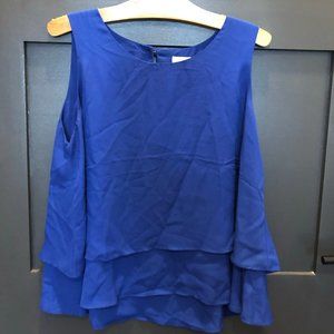 Royal Blue sleeveless blouse